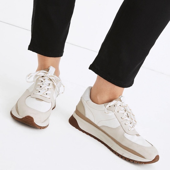 Madewell Kick Off Trainer Sneakers Shoes Antique Cream / Beige Size 7 - Picture 15 of 16